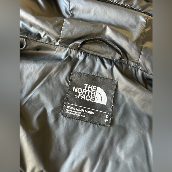 ▶️ The North Face TNF 700 Down Puffer coat Women’s Small black jacket hooded - Picture 2 of 16
